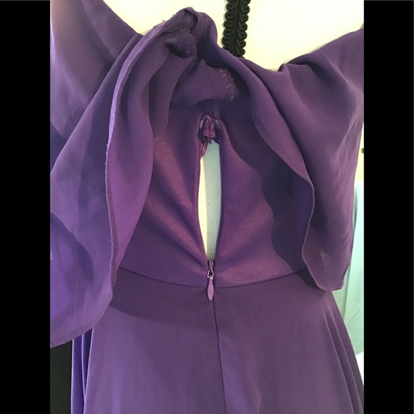 Lulu’s violet maxi dress with zipper. Size S - Picture 3 of 7